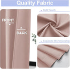 Simplebrand Ava Blush Blackout Curtains - Image 3