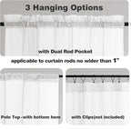 Chyhomenyc Sheer White Valances - Image 3