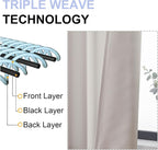 Simplebrand Ava Natural Blackout Curtains - Image 5