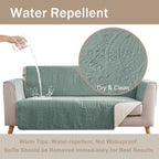Soft Sage Quilted Couch Cover - Image 3
