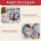 SERISSA 6x9 Washable Non Slip Boho Area Rug - Image 3