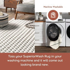 nuLOOM Jeni Off White Checkered Washable Area Rug - Image 4