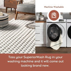 nuLOOM Jeni Off White Checkered Washable Area Rug, Off White - Image 4