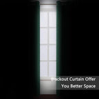 Dark Green Thermal Blackout Curtains/42 x 95 Inch/Set of 2 Panels Room - Image 3