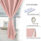 Self Adhesive Blackout Curtains- Stick on Curtains Shades Window Blinds Curtain - Image 2