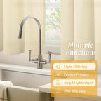 Light Filtering Beige Linen Curtains - Image 9