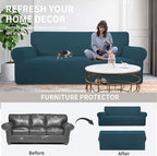 Easy-Going Stretch Oversized Sofa Couch Slipcover Washable Deep Teal | 1-Piece - Image 4
