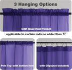 Chyhomenyc Purple Sheer Curtains 84 Inches Long - Image 6