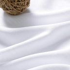 Snow White Linen Curtains 63 Inch Length - Image 4