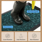 GORILLA GRIP 100% Waterproof All-Season WeatherMAX Doormat, US Designed Natural - Image 5