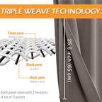RV Blackout Curtains for Bedroom, 52 x 36 Inches Long Tan, 2 Panels | Thermal - Image 4