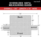Easy-Going Reversible Couch Cover, 3 Cushion Sofa, Water Resistant Furniture Mat - Image 6