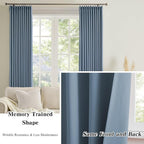 Dusty Slate Blue Blackout Curtains - Image 5