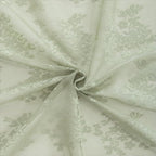YJ YANJUN Vintage Lace Curtains 96 Inches Long- Victorian Floral Boho Green - Image 7