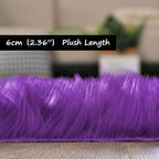 Goolela Purple Area Rug 8x10 Fluffy Fuzzy Furry Carpet - Image 4