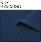 NICETOWN Kitchen Curtains, Moroccan Blue, Short Blackout Curtains & Drapes - Image 6