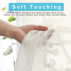 Ivory Sheer Curtains 90 Inches Long 2 Panels - Image 3