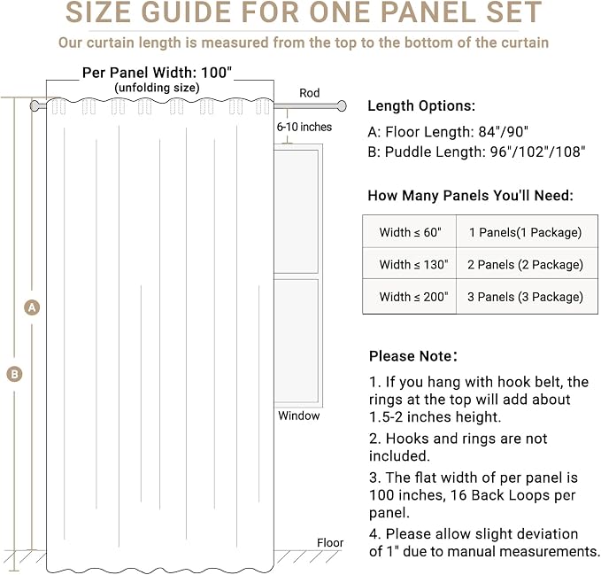 Linen Textured Total Blackout Sliding Door Curtains 84 Inch Long Blush Pink | - Image 7