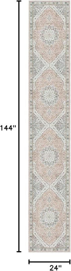 Madane Washable Runner Rugs 2x12 Long - Image 2
