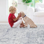 Washable Rugs 6x9 Area Rugs for Living Room, Dining Room, Playroom | Ultra Soft - Image 5