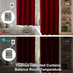 Simplebrand Ava Red Blackout Curtains - Image 6