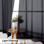 Simplebrand Black Tier Curtains - Image 3