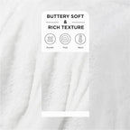 Bedsure GentleSoft Fluffy White Blankets Queen Size - Image 2