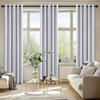 MIULEE Blackout Curtains for Bedroom 2 Panels 40x72 Inch Long Greyish White | - Image 6