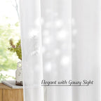 NICETOWN Sheer Curtains Panels for Bedroom - Image 5