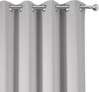 Blackout Curtains 66 x 95 inch/Light Grey Curtains Set of 2 Panels/Thermal - Image 7