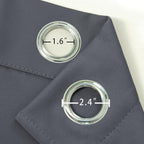 Blackout Curtains 52 x 90 Inch Long Grey Curtains Set of 2 Panels Room - Image 5
