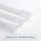 Short Sheer Curtains 30 Inches 2 Panels Set, Kitchen Curtains Tiers Light - Image 8
