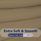 PureFit Stretch Couch Covers for Sofa Large Sofa Slipcovers Tan | 1-Piece Sofa - Image 5