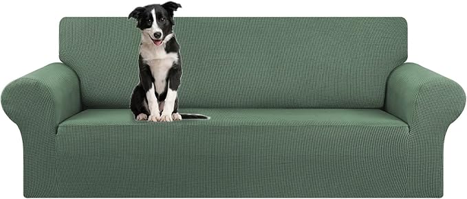 Stretch Oversized Couch Covers for Sofa Slipcover, Soft Jacquard Non-Slip by KEKUOU