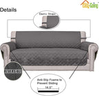 Easy-Going Reversible Couch Cover, 4 Seater Sofa, XX-Large Sofa, Water - Image 3