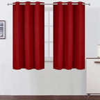 Red Blackout Curtains 34 x 54 Inch Length/Set of 2 Curtain Panels/Thermal by Lemomo