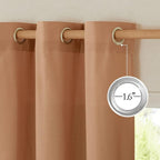NICETOWN Flax Linen Curtains 108 inches Long - Image 2