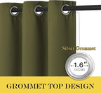 NICETOWN Patio Door Curtain Sound Blocking, Bedroom Privacy Room Divider Curtain - Image 6