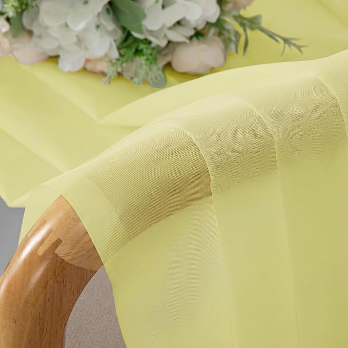 Sheer Curtains 84 inches Long 2 Panels Set - Image 4