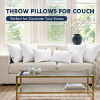 MIULEE 16x24 Throw Pillows Inserts 2 Pack, Decorative Pillows - Image 2
