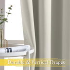 NICETOWN Blackout Patio Curtains 100 x 144 Inches Long - Image 6