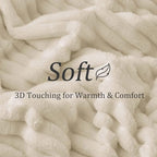 BEDELITE Ribbed Fleece Throw Blanket - Image 5
