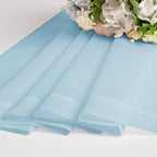 Sky Blue Sheer Curtains 90 Inches Long - Image 6