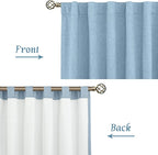 Linen 100% Blackout Window Curtains - Image 7
