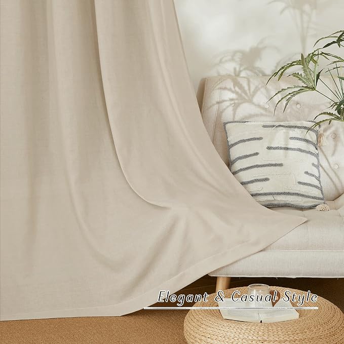 NICETOWN Thick Flax Linen Curtains - Image 7