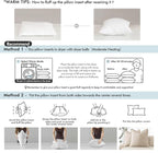 MIULEE 18x18 Pillow Inserts, Double-Layer Down-Proof Cotton Cover, Decorative - Image 9
