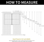 SpaceDresser Check Sheer Curtains 63 Inches Long - Image 6