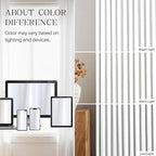 Pinch Pleated Linen White Blackout Curtains 95 Inches Long - Image 8