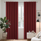 Joydeco Blackout Curtains 108 Inches Long, Thermal Insulated Black Out Curtains by JOYDECO