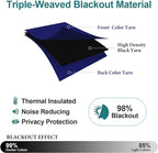 ChrisDowa Blackout Curtains for Bedroom and Living Room 90 Inches Long | 2 - Image 4